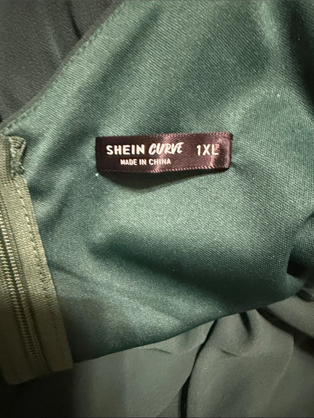 SHEIN Teal Green Cold-Shoulder High-Low Maxi Dress